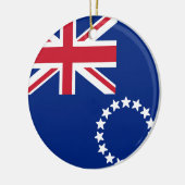 Vlag van de Cookeilanden Keramisch Ornament (Links)