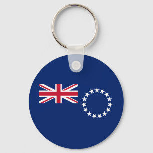 Vlag van de Cookeilanden Sleutelhanger