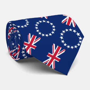 Vlag van de Cookeilanden Stropdas