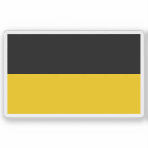 Vlag van de deelstaat Baden-Württemberg, Duitsland Sticker