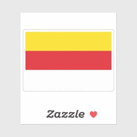 Vlag van de deelstaat Karinthië, Oostenrijk Sticker (Vel)