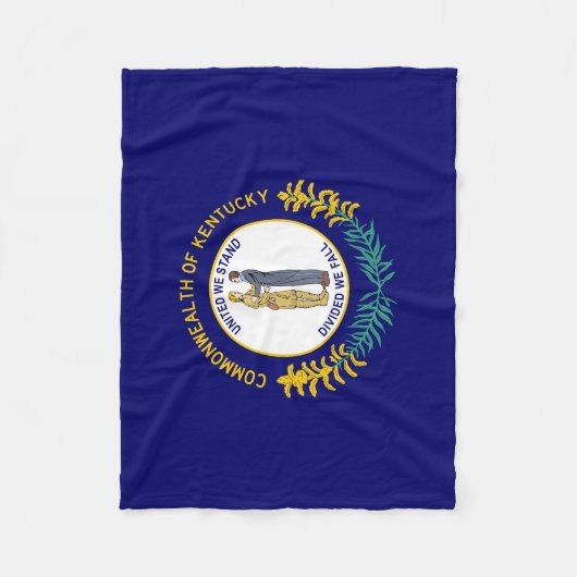 Vlag van de deelstaat Kentucky Fleece Deken (Voorkant)