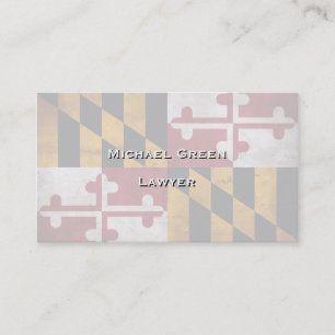 vlag van de deelstaat Maryland Visitekaartje
