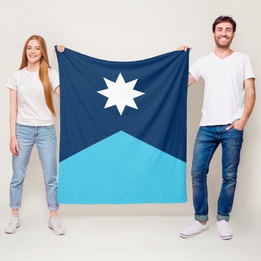 vlag van de deelstaat Minnesota Fleece Deken (In situ)