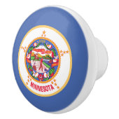 vlag van de deelstaat Minnesota Keramische Knop (Rechts)