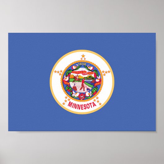 vlag van de deelstaat Minnesota Poster (Voorkant)
