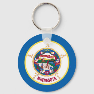 vlag van de deelstaat Minnesota Sleutelhanger