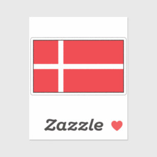 Vlag van de Deense Sticker