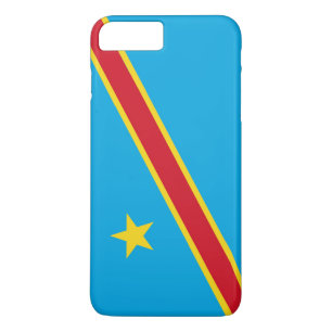 Vlag van de Democratische Republiek Congo iPhone 8 Plus / 7 Plus Hoesje
