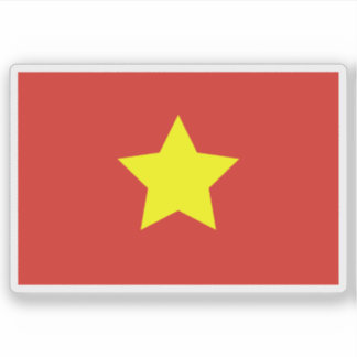 Vlag van de Democratische Republiek Vietnam ('45-' Sticker