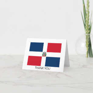 Vlag van de Dominicaanse Republiek Bedankkaart