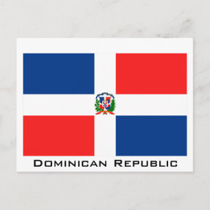 Vlag van de Dominicaanse Republiek Briefkaart