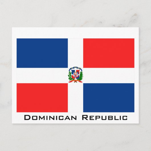 Vlag van de Dominicaanse Republiek Briefkaart (Voorkant)