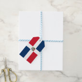 Vlag van de Dominicaanse Republiek Cadeaulabel (Met Touw)