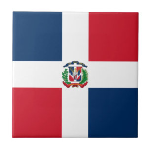 Vlag van de Dominicaanse Republiek Tegeltje