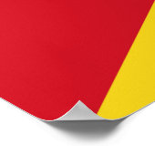Vlag van de DRC (Democratische Republiek Congo) Poster (Hoek)