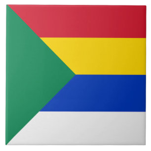 Vlag van de Druzen Religieus Geloof Tegeltje