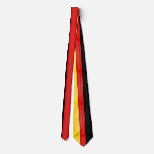 Vlag van de Duitse Schwarz Rot Gold Patriotic Colo Stropdas (Achterkant)