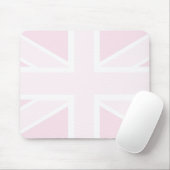 Vlag van de EU-vlag in roze Mousepad Muismat (Met muis)