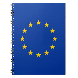 Vlag van de Europese Unie op maat spiraal notebook Notitieboek
