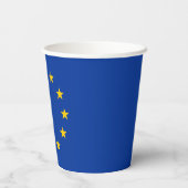 Vlag van de Europese Unie Papieren Bekers (Achterkant)