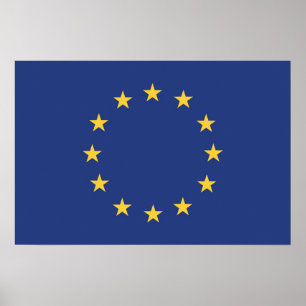 Vlag van de Europese Unie Poster