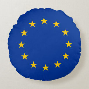 Vlag van de Europese Unie Rond Kussen