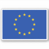 Vlag van de Europese Unie Sticker (Voorkant)