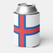 vlag van de Faeröer Blikjeskoeler (Blikje Achterkant)