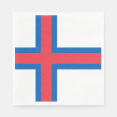 vlag van de Faeröer Servet (Voorkant)