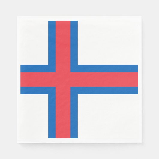 vlag van de Faeröer Servet (Voorkant)