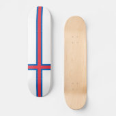 vlag van de Faeröer Skateboard (Voorkant)