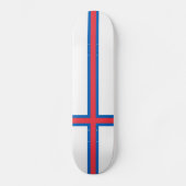 vlag van de Faeröer Skateboard (Voorkant)