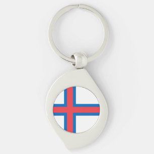 vlag van de Faeröer Sleutelhanger