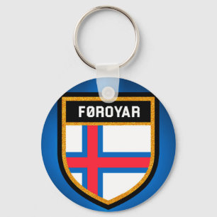 vlag van de Faeröer Sleutelhanger