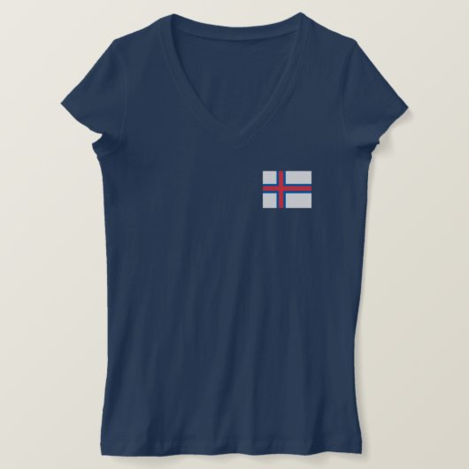 vlag van de Faeröer T-shirt (Design voorkant)