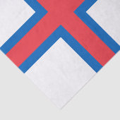 vlag van de Faeröer Tissuepapier (Detail)