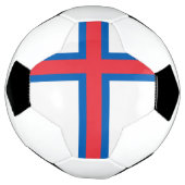 vlag van de Faeröer Voetbal (Gedraaid)