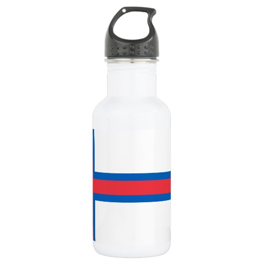 vlag van de Faeröer Waterfles (Voorkant)
