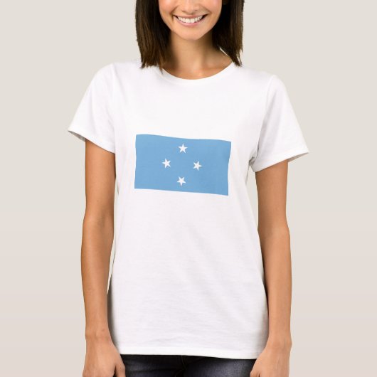 Vlag van de Federale Staten van Micronesia T-shirt (Voorkant)