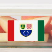 Vlag van de Federatie Bosnië-Herzegovina Labels (Aangebracht)