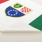 Vlag van de Federatie Bosnië-Herzegovina Sherpa Deken (3/4)