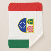 Vlag van de Federatie Bosnië-Herzegovina Sherpa Deken (Voorkant)