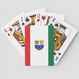 Vlag van de Federatie van Bosnië en Herzegovina Pokerkaarten