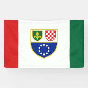 Vlag van de Federatie van Bosnië en Herzegovina Spandoek
