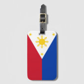Vlag van de Filipijnen Bagagelabel (Voorkant (verticaal))