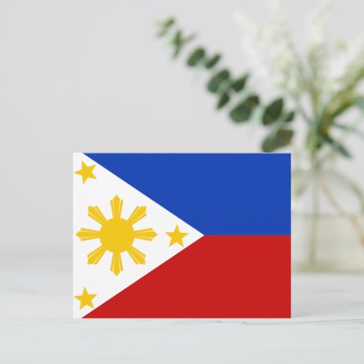 Vlag van de Filipijnen Briefkaart (Staand voorkant)