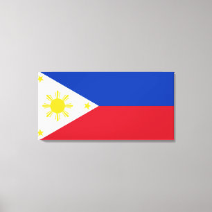 Vlag van de Filipijnen Canvas Afdruk