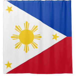 Vlag van de Filipijnen Douchegordijn