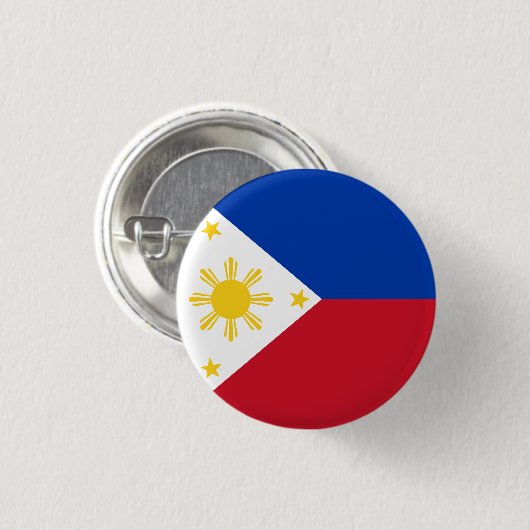 Vlag van de Filipijnen Ronde Button 3,2 Cm (Voorkant /achterkant)